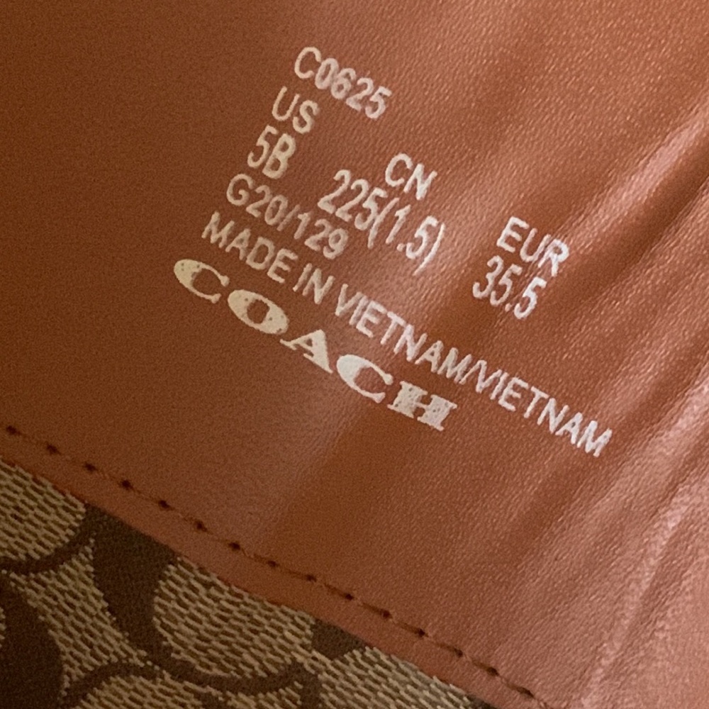 Coach Farrah Logo Buckle Tall Riding Boots in Brown - Picture 10 of 15
